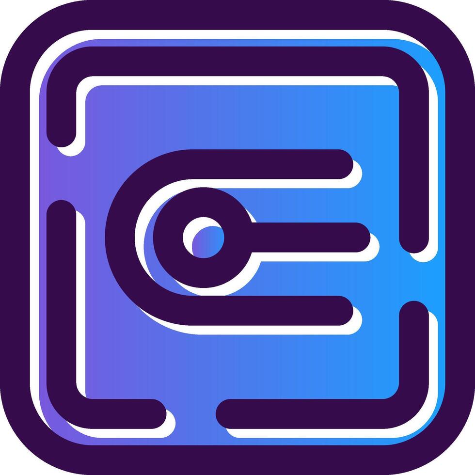 Endpoint Gradient Filled Icon vector