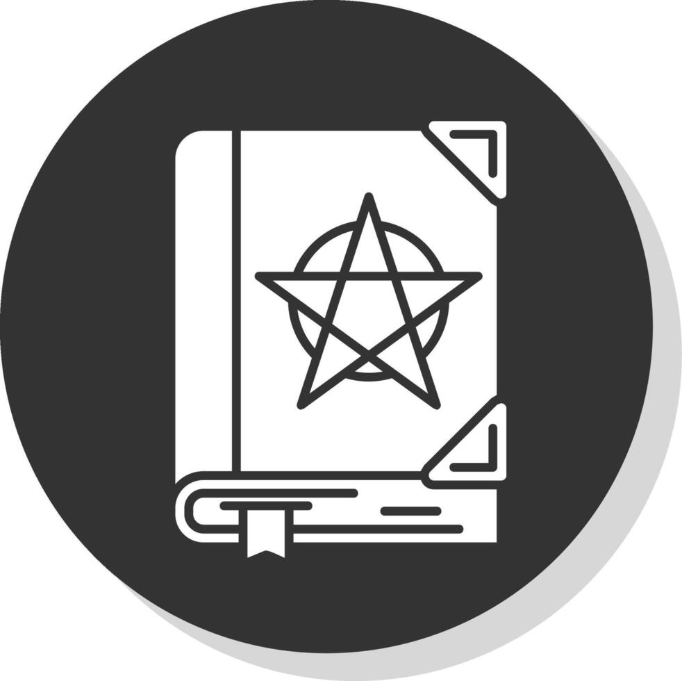 Tanakh Glyph Grey Circle Icon vector