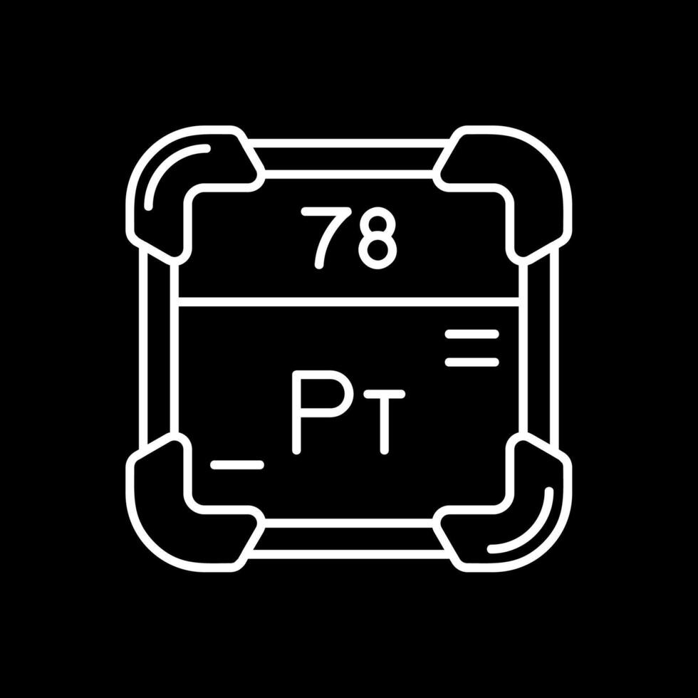 Platinum Line Inverted Icon vector