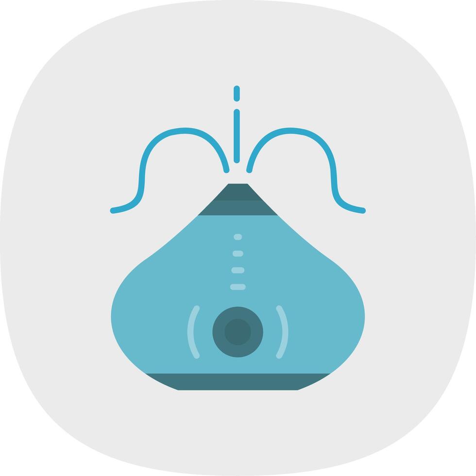Humidifier Flat Curve Icon vector