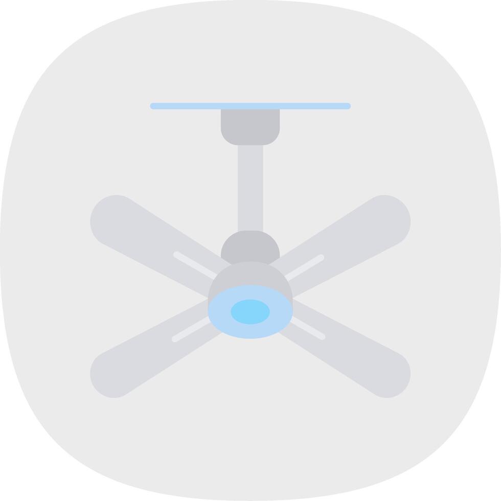 Fan Flat Curve Icon vector