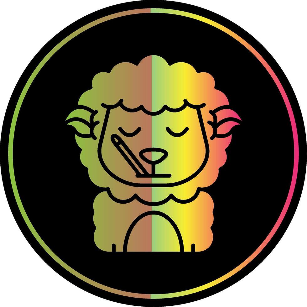 Sick Glyph Due Color Icon vector