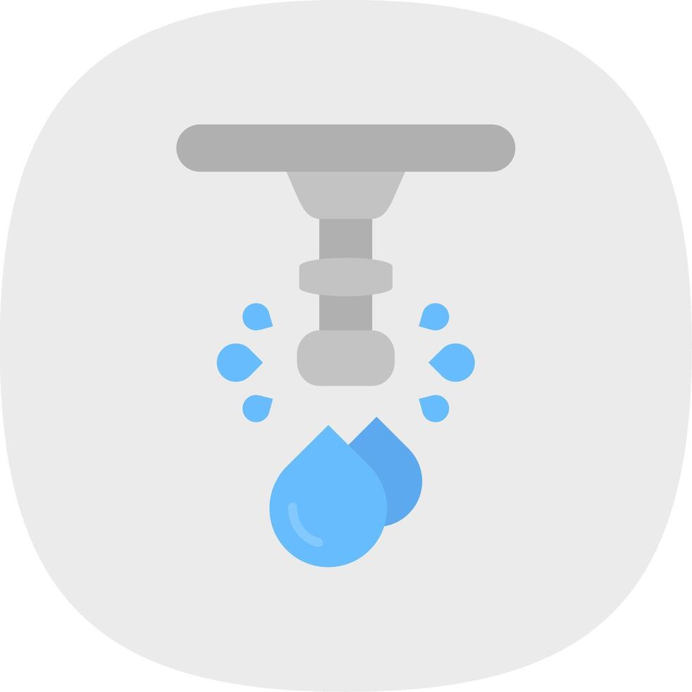 Water Flat Curve Icon vector