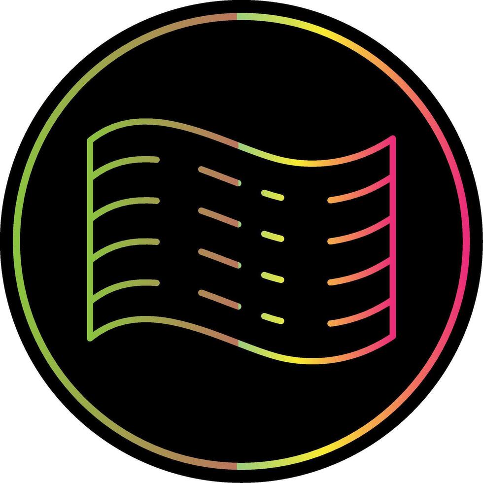 Haze Line Gradient Due Color Icon vector