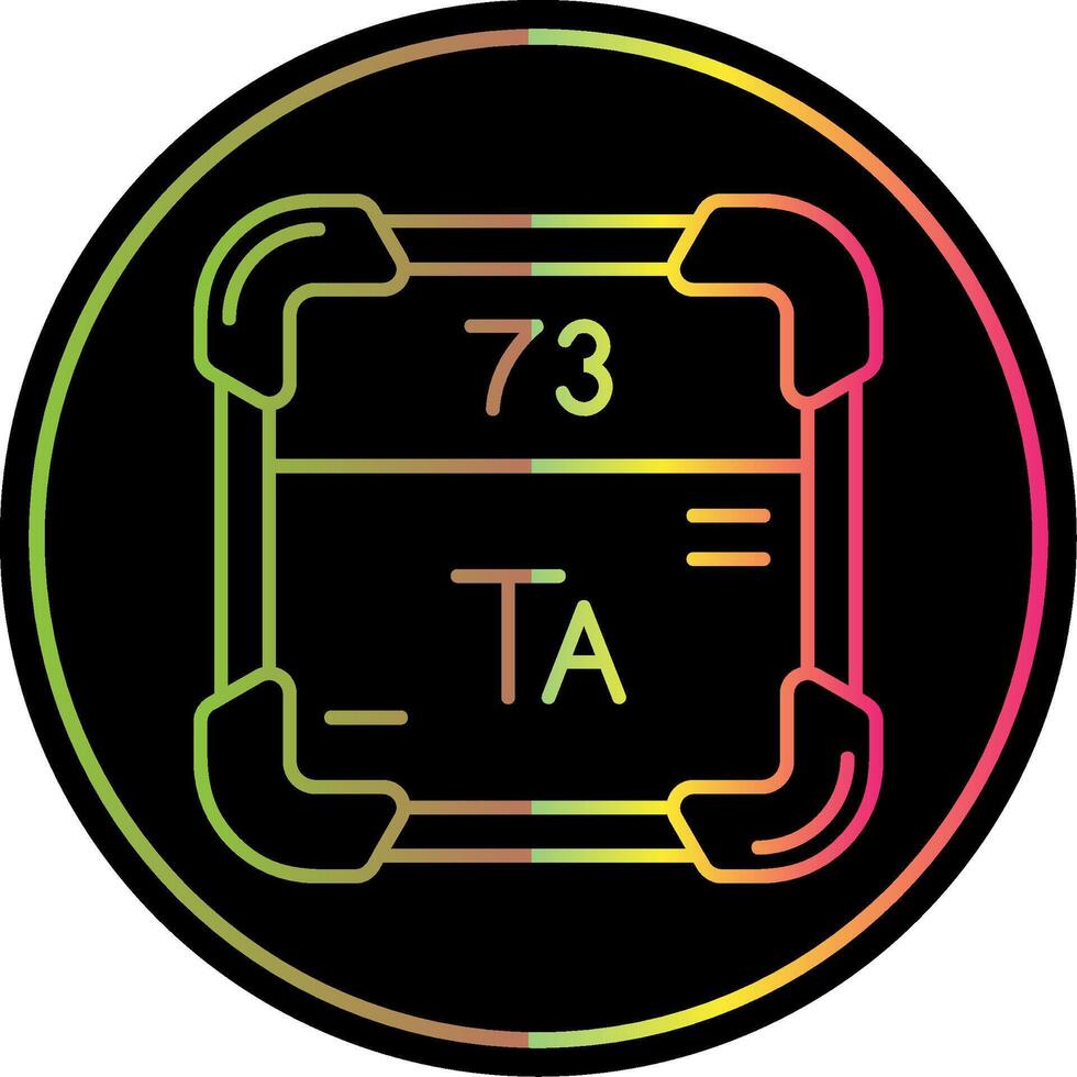 Tantalum Line Gradient Due Color Icon vector