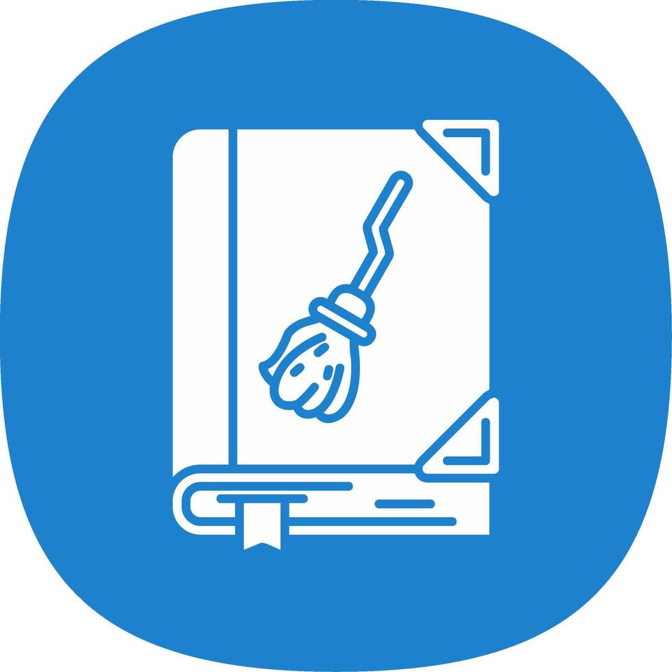 Story Glyph Curve Icon vector