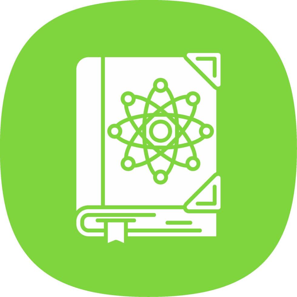 Sciene Glyph Curve Icon vector