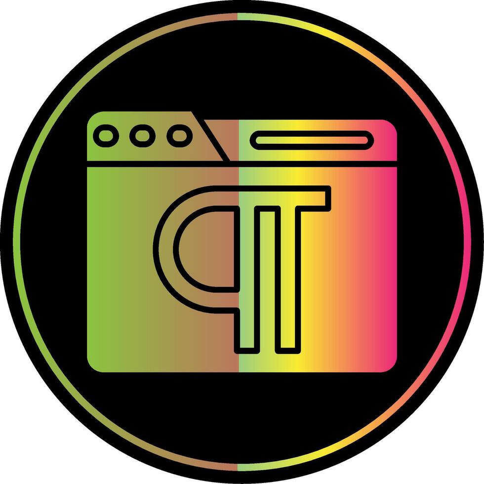 Paragraph Glyph Due Color Icon vector