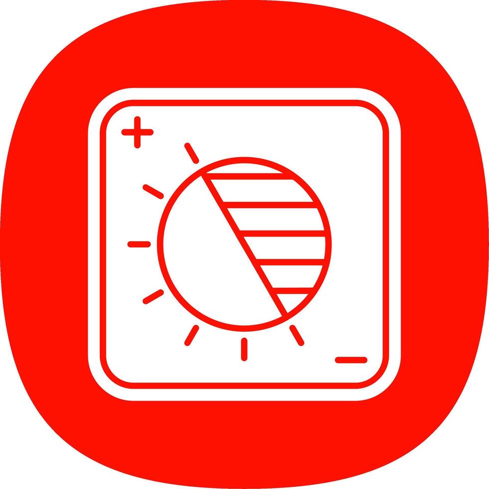 Exposure Glyph Curve Icon vector