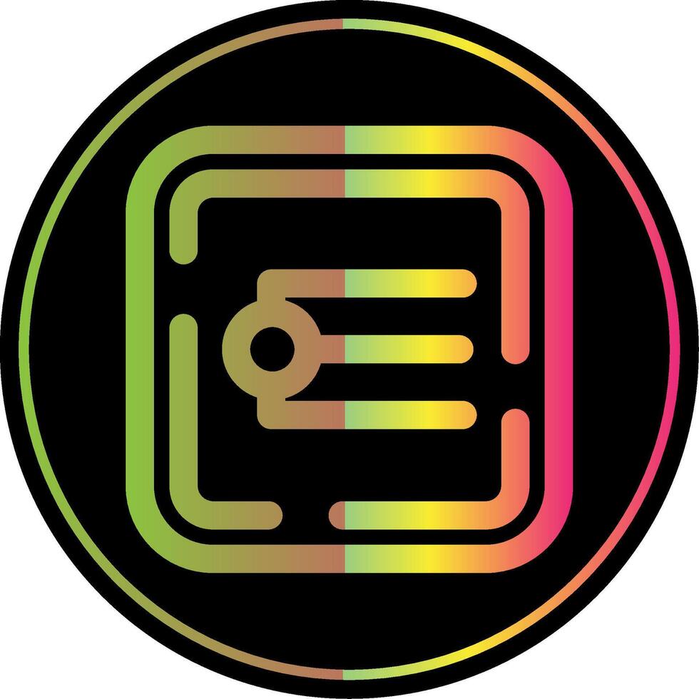 Endpoint Line Gradient Due Color Icon vector