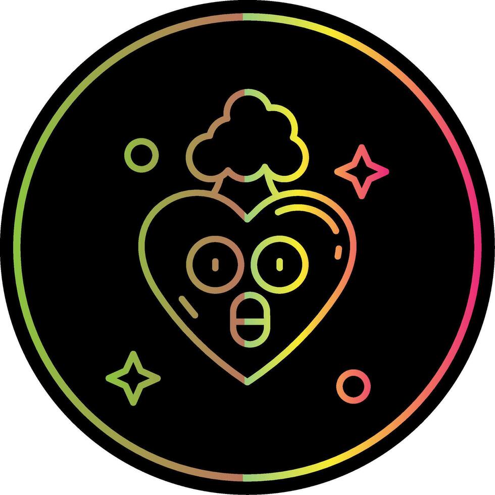 Exploding Line Gradient Due Color Icon vector