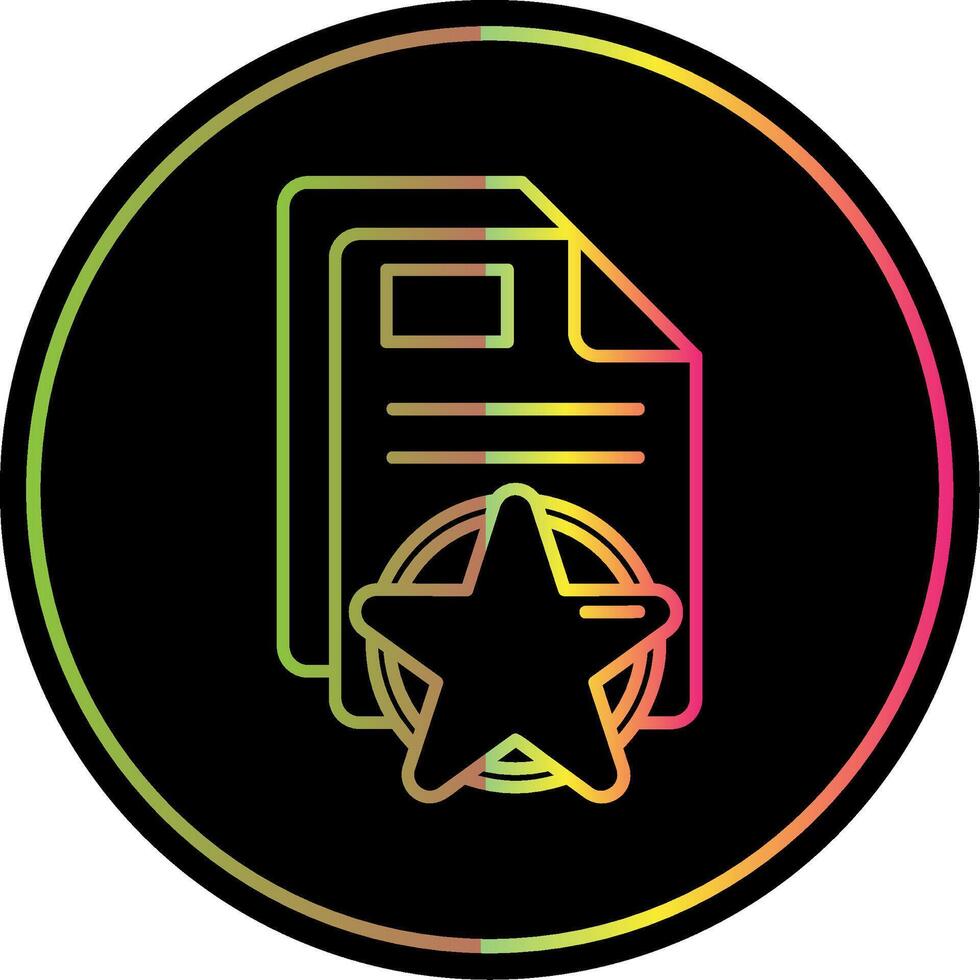 Mark Line Gradient Due Color Icon vector