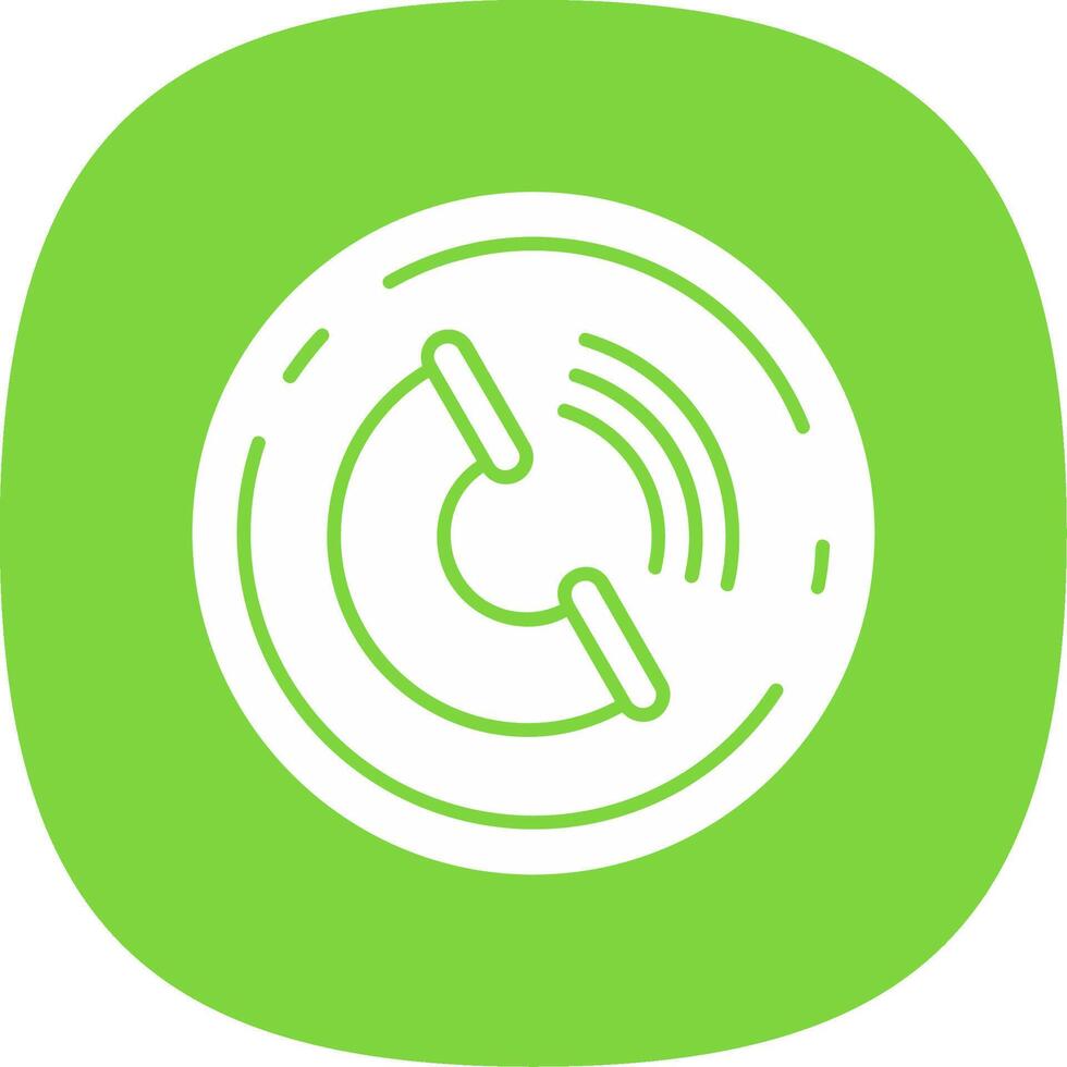 Contact Glyph Curve Icon vector