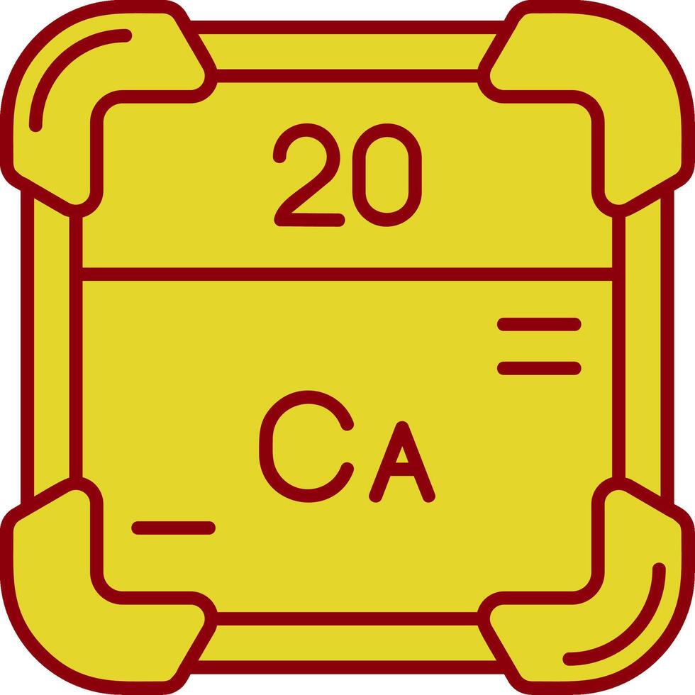 Calcium Vintage Icon vector