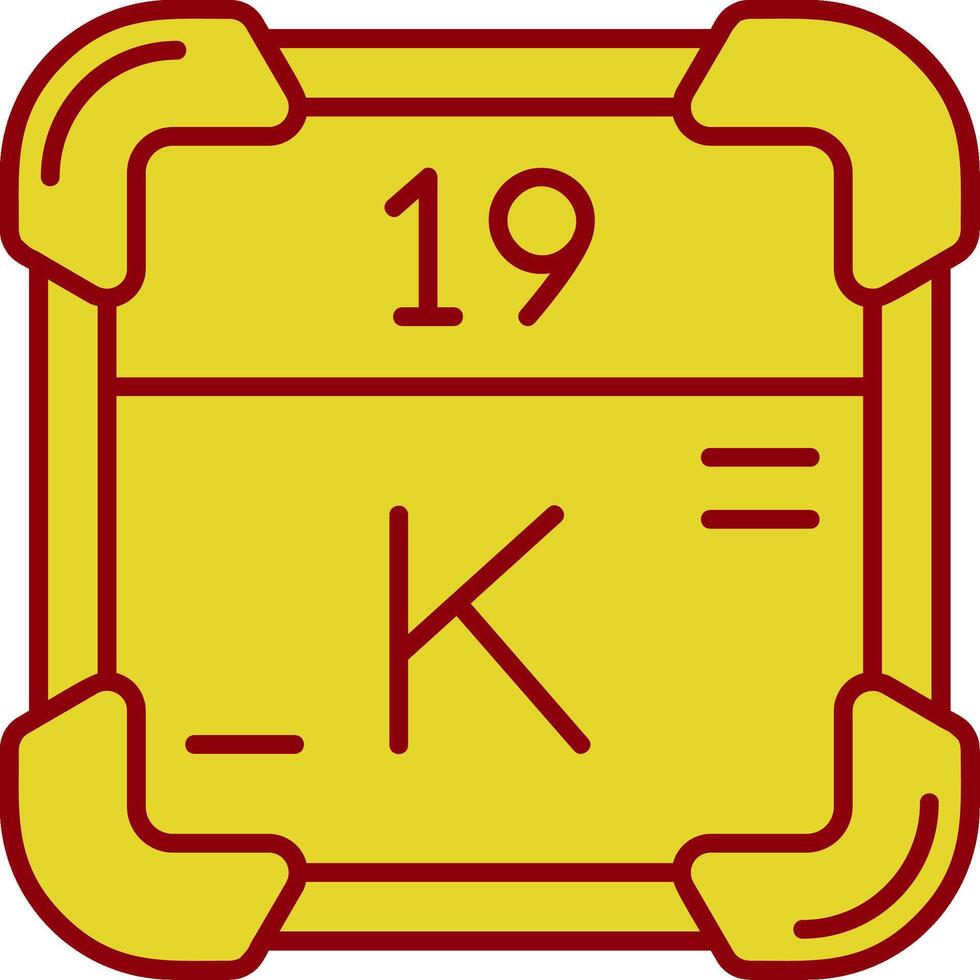 Potassium Vintage Icon vector