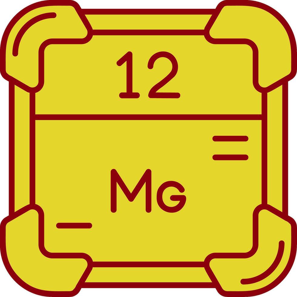 Magnesium Vintage Icon vector