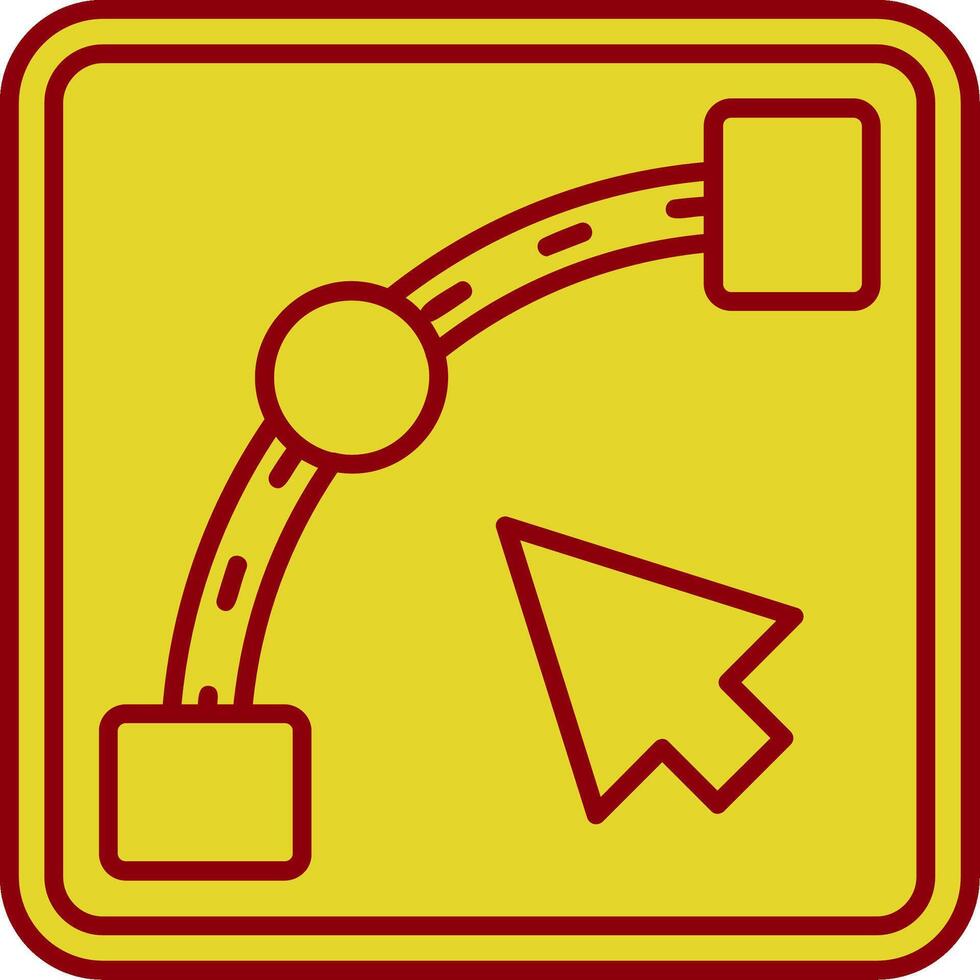 Curve Vintage Icon vector