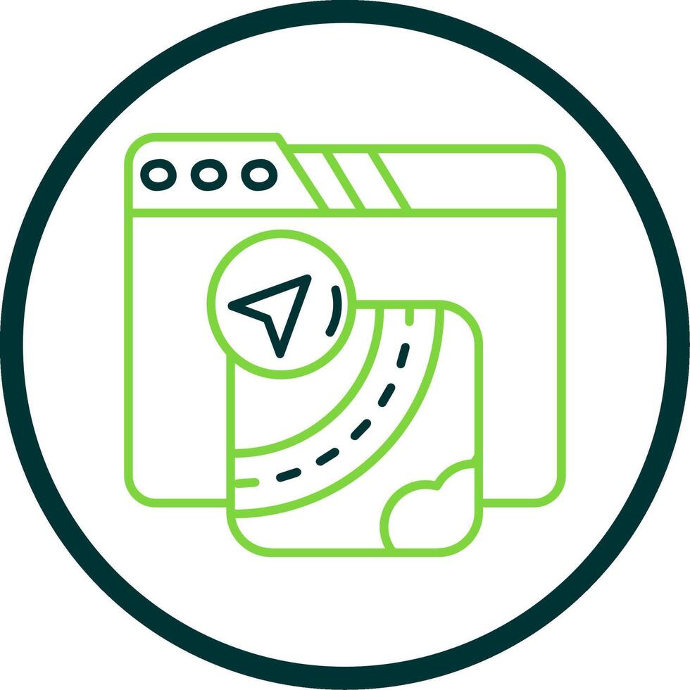 Gpu Line Circle Icon vector