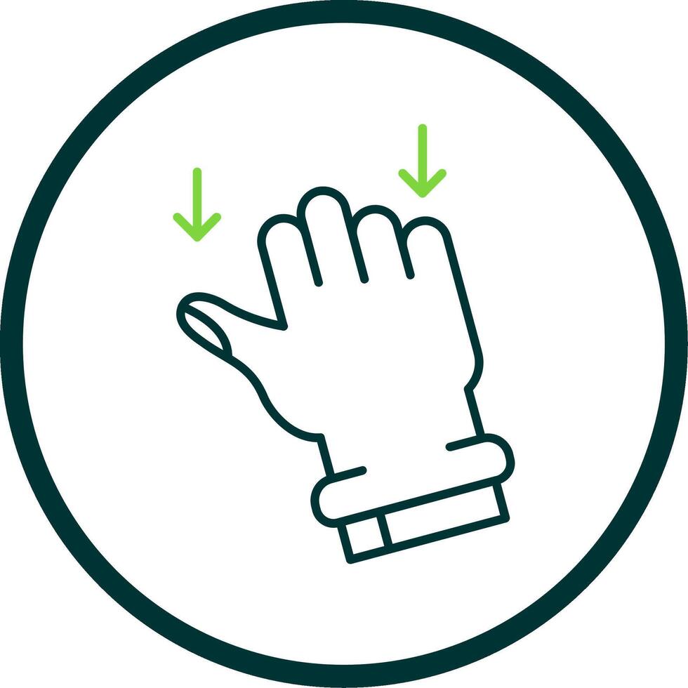 Drag Line Circle Icon vector