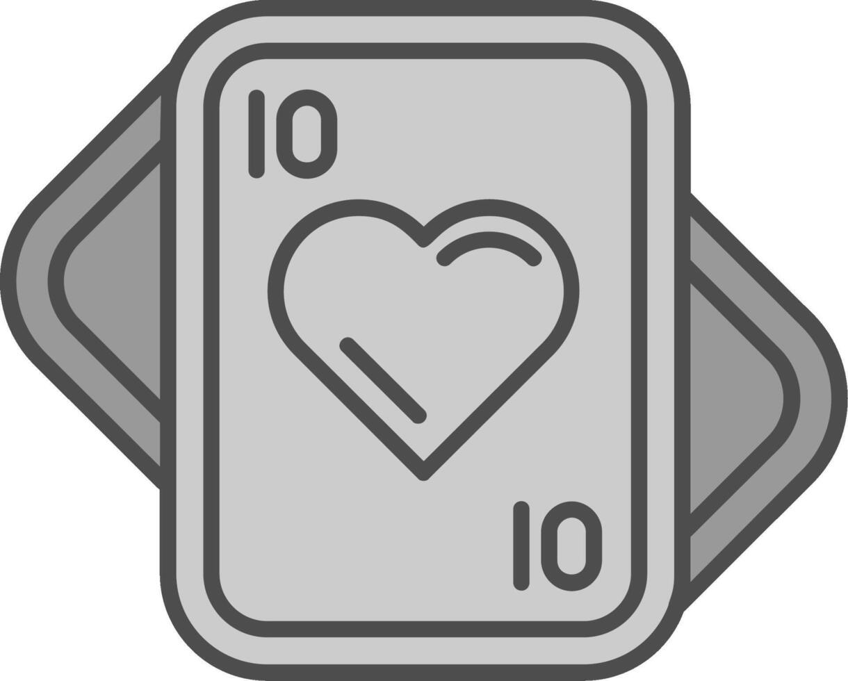 Clubs Line Filled Greyscale Icon vector