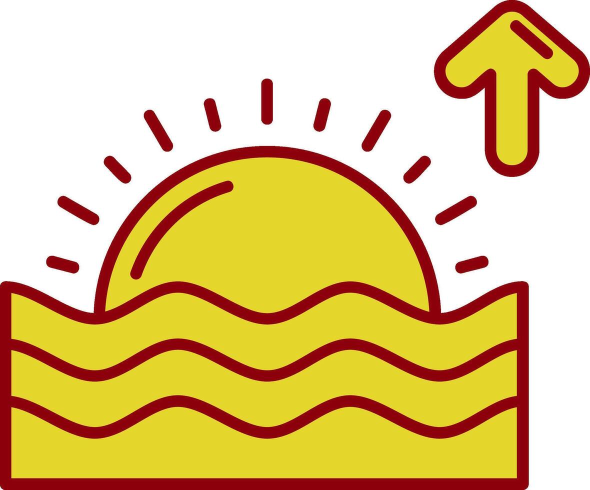 Sunrise Vintage Icon vector