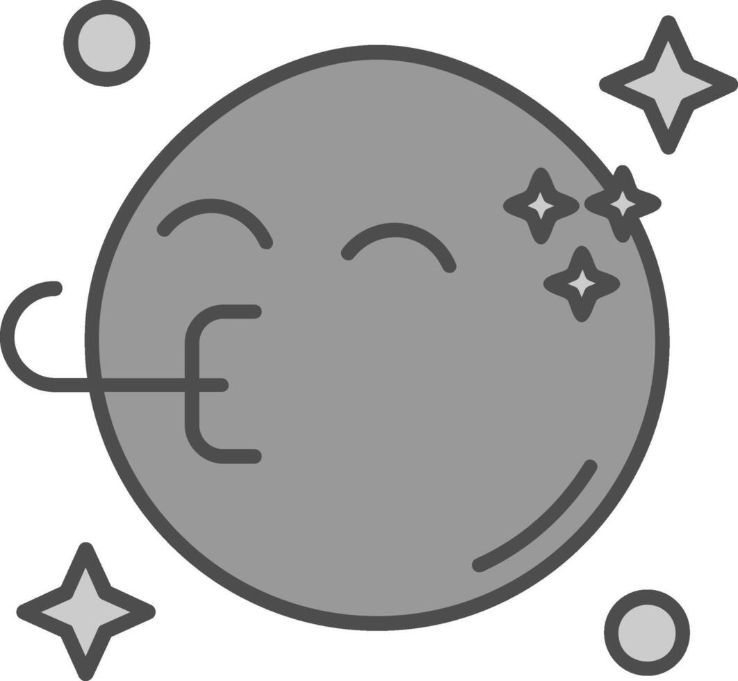 Congratulation Line Filled Greyscale Icon vector