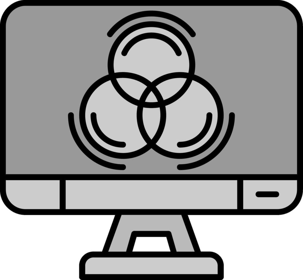 Rgb Line Filled Greyscale Icon vector
