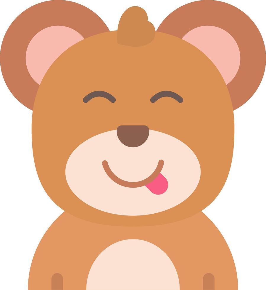 Tongue Flat Light Icon vector