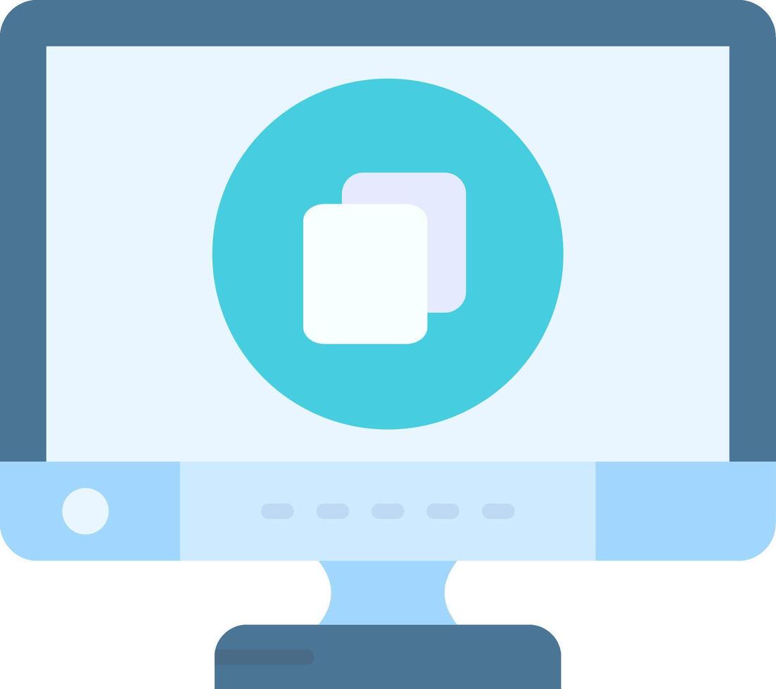 Copy Flat Light Icon vector