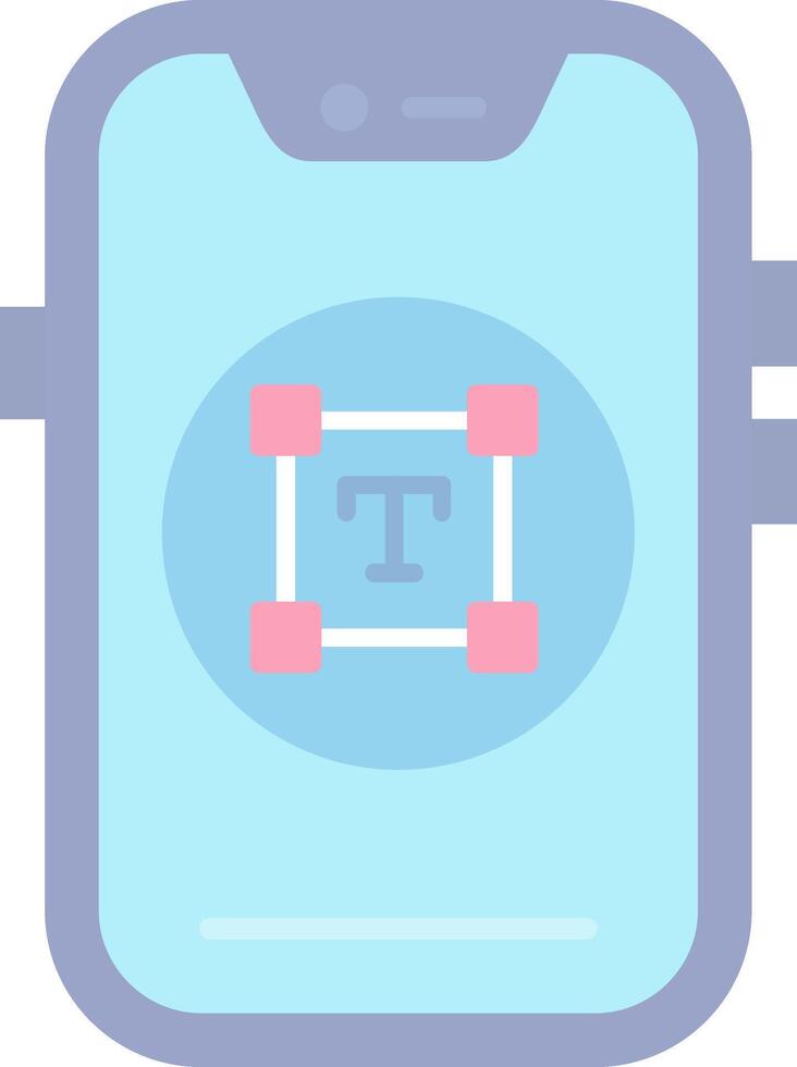Type Flat Light Icon vector