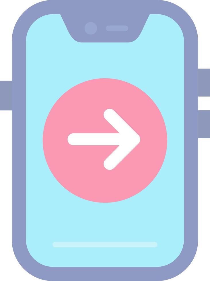 Forward Flat Light Icon vector
