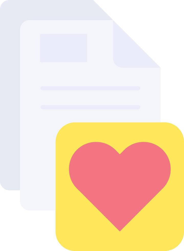 Favorite Flat Light Icon vector