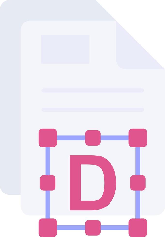 Font Flat Light Icon vector