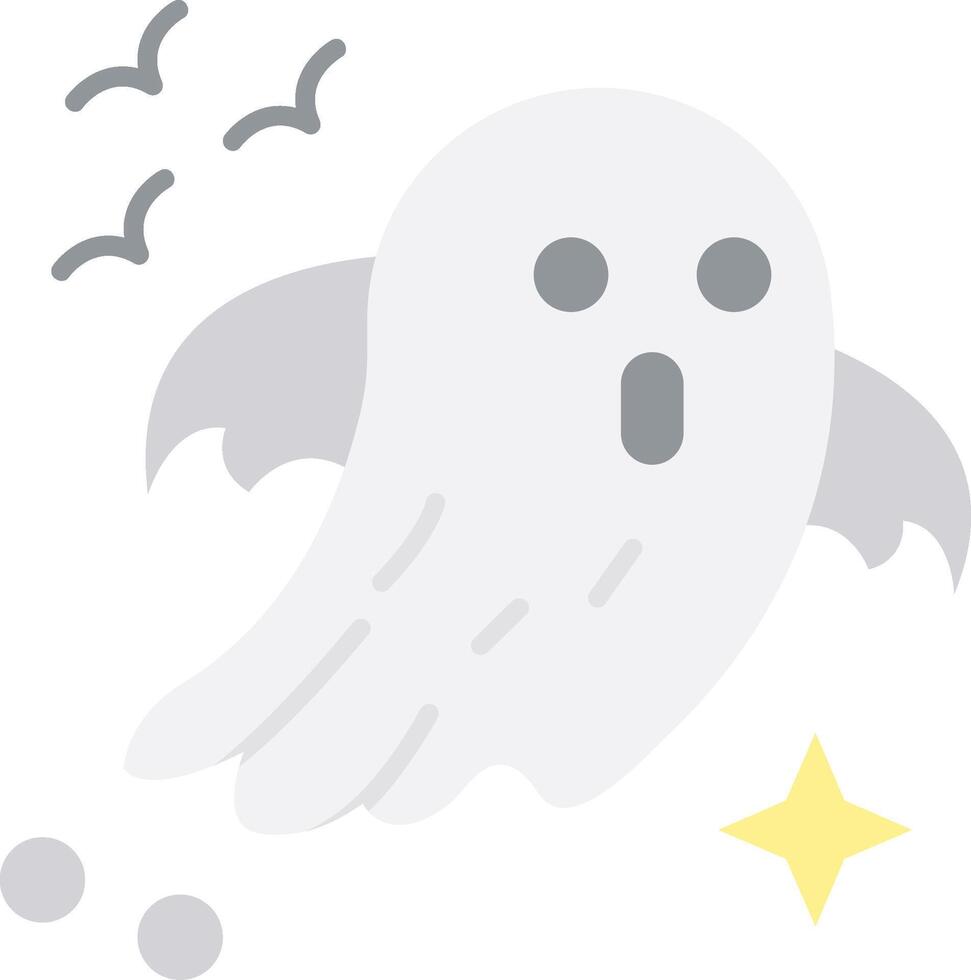 Ghost Flat Light Icon vector