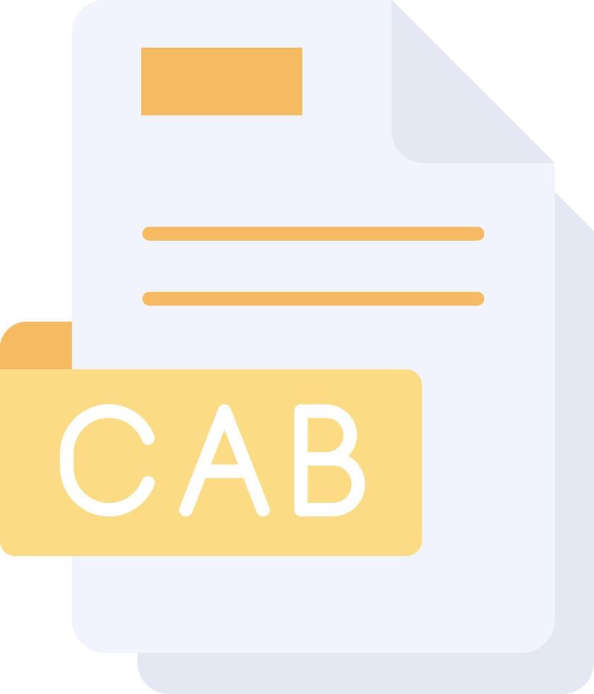 Cab Flat Light Icon vector