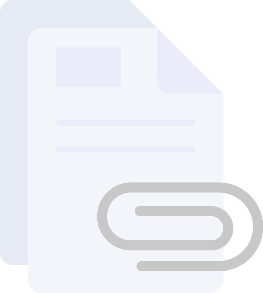 Attach Flat Light Icon vector