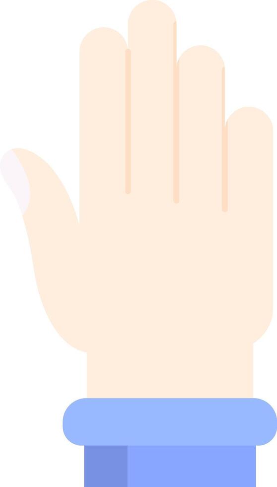 Hand Flat Light Icon vector