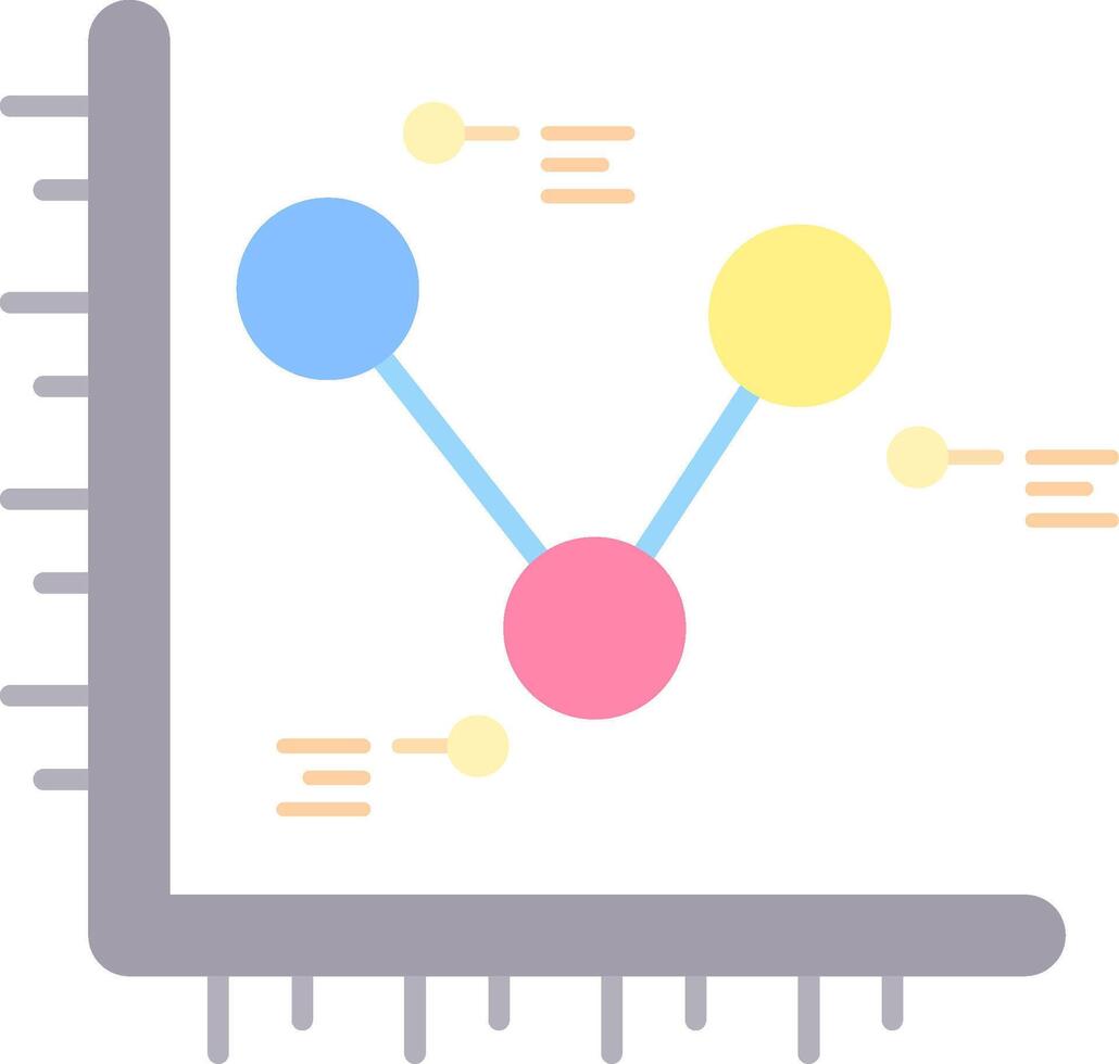 Chart Flat Light Icon vector