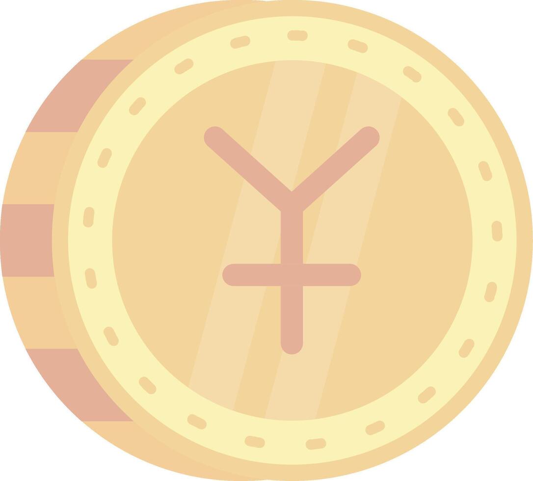 Yuan Flat Light Icon vector