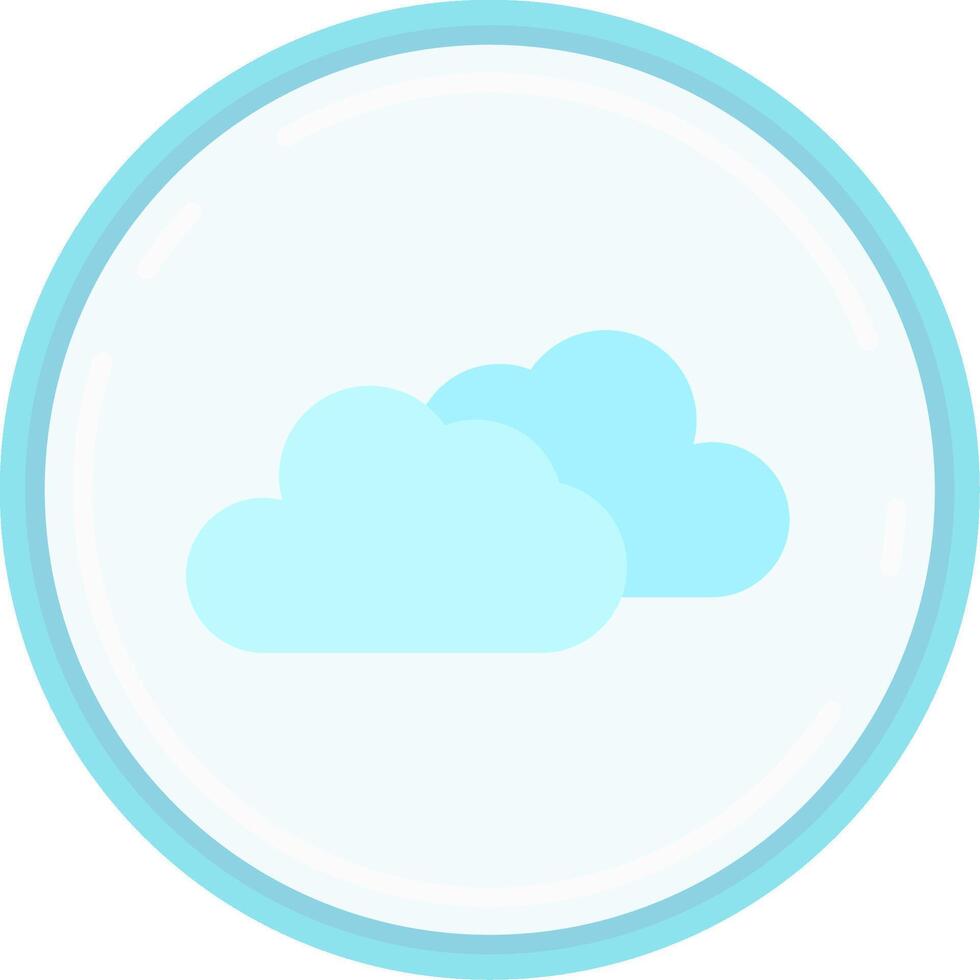 Cloud Flat Light Icon vector