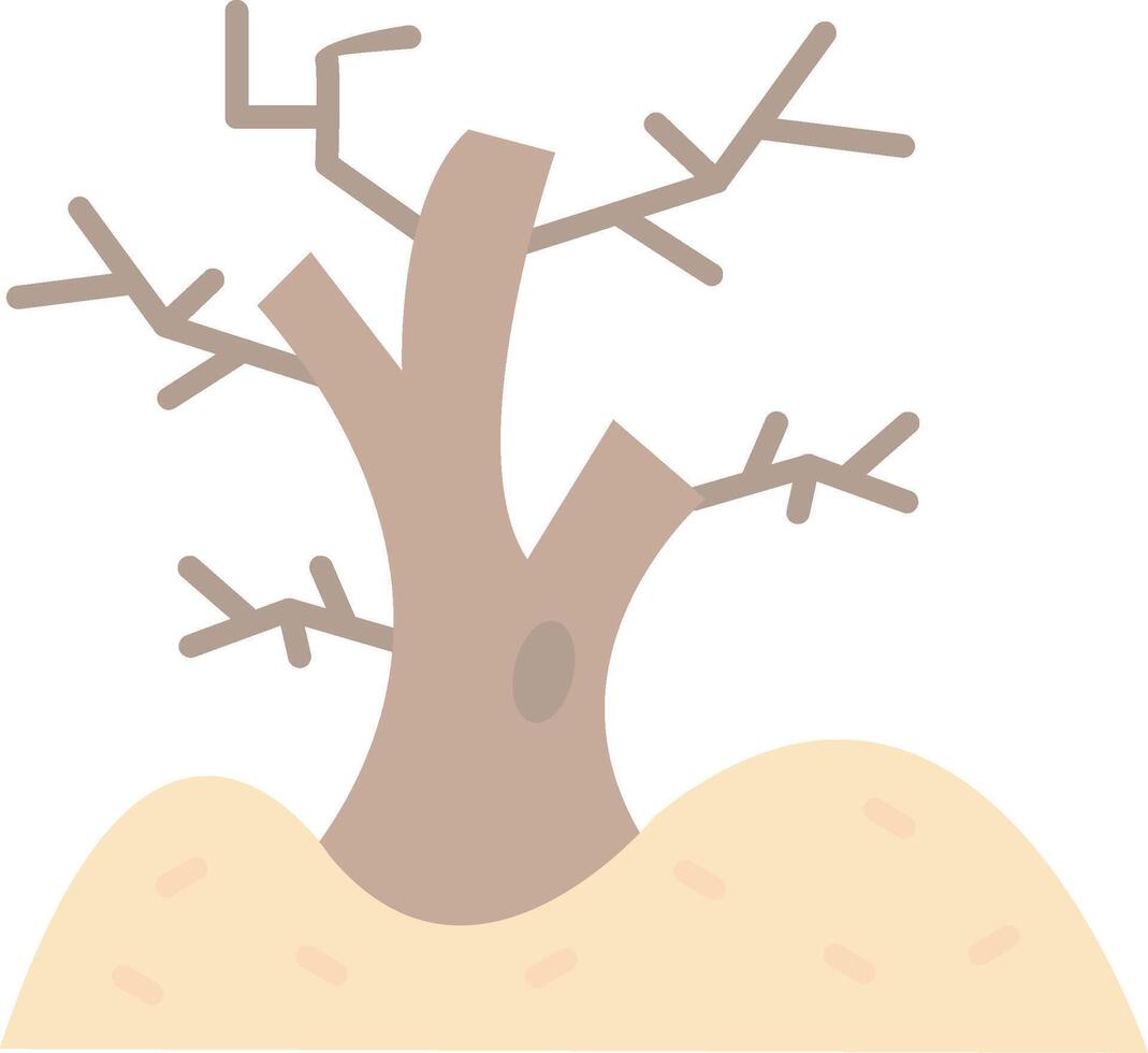 árbol plano ligero icono vector