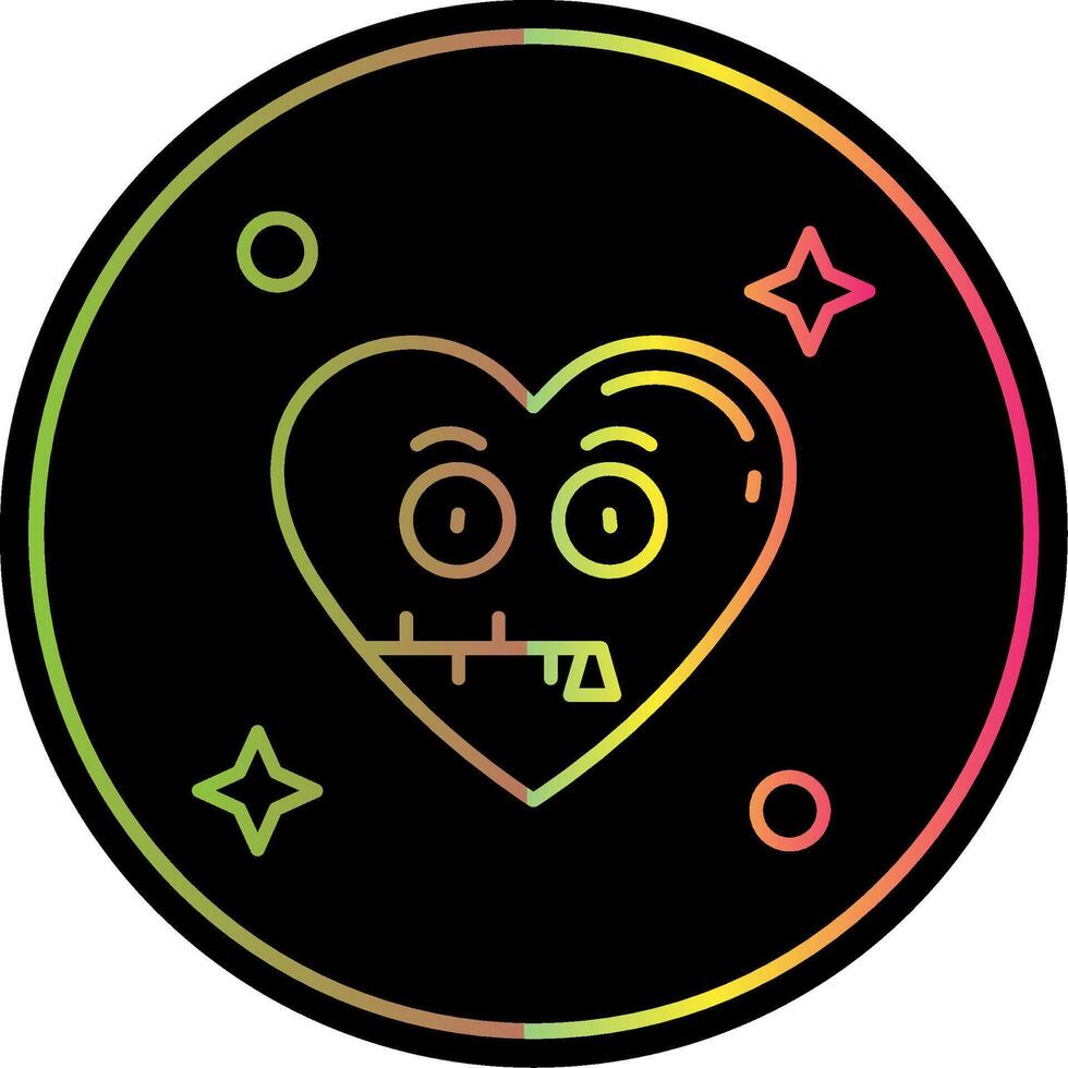 Zipped Line Gradient Due Color Icon vector