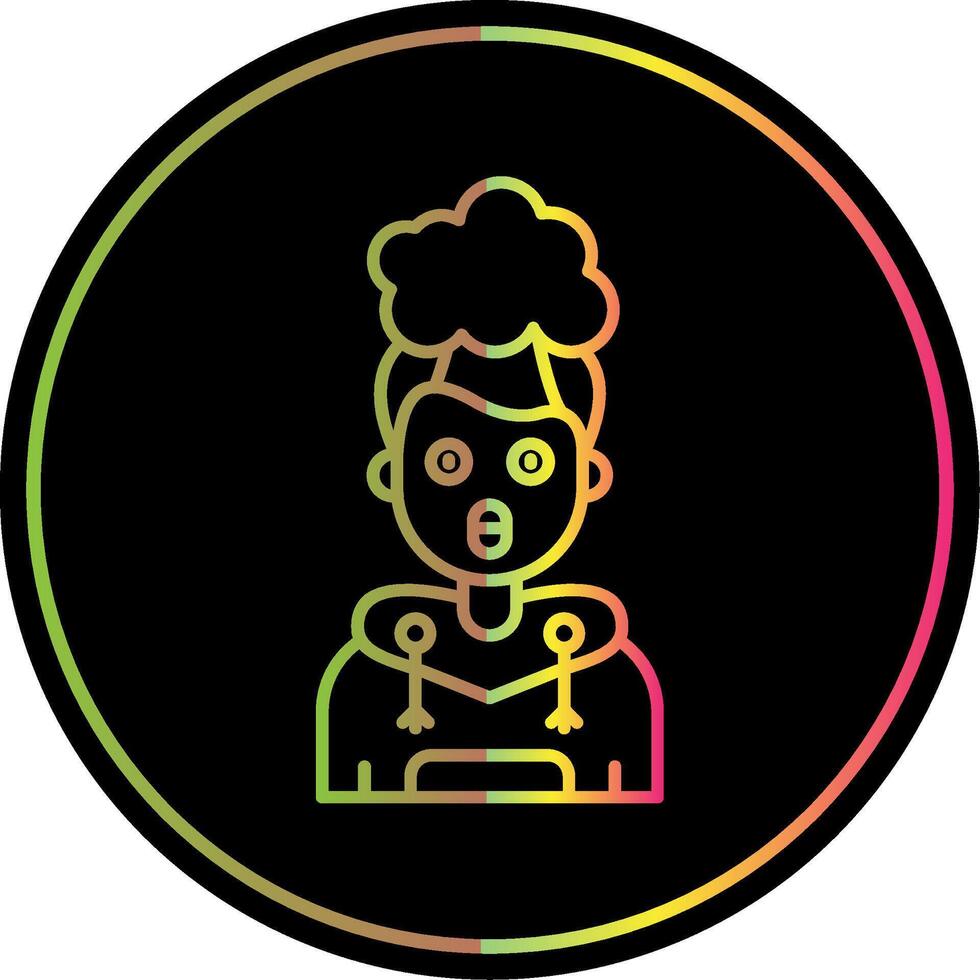 Exploding Line Gradient Due Color Icon vector