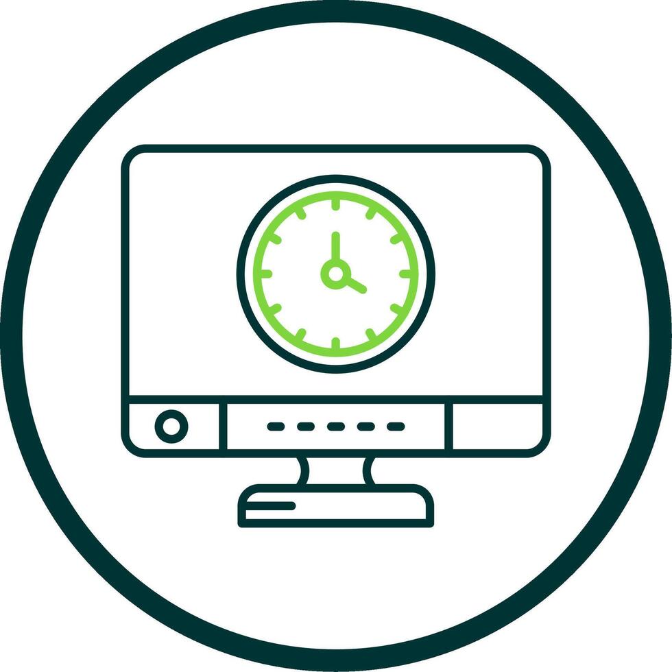Time Line Circle Icon vector