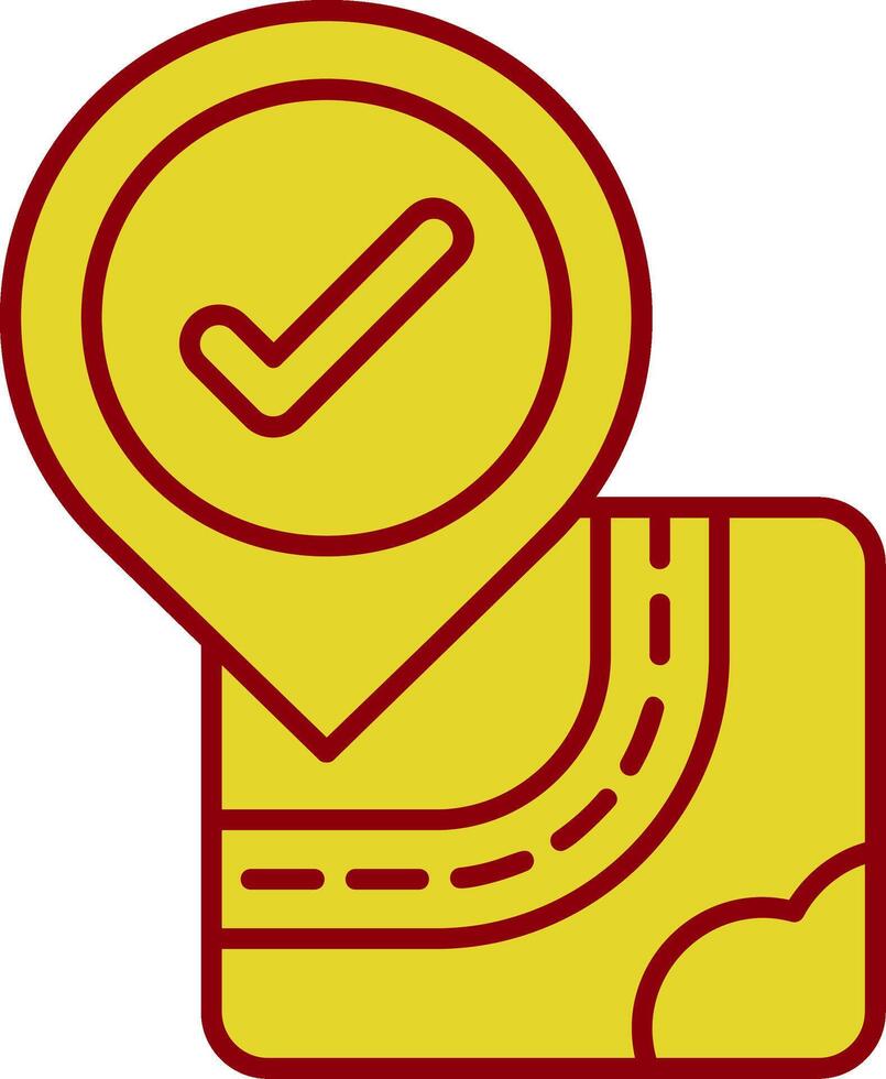 Checkmark Vintage Icon vector