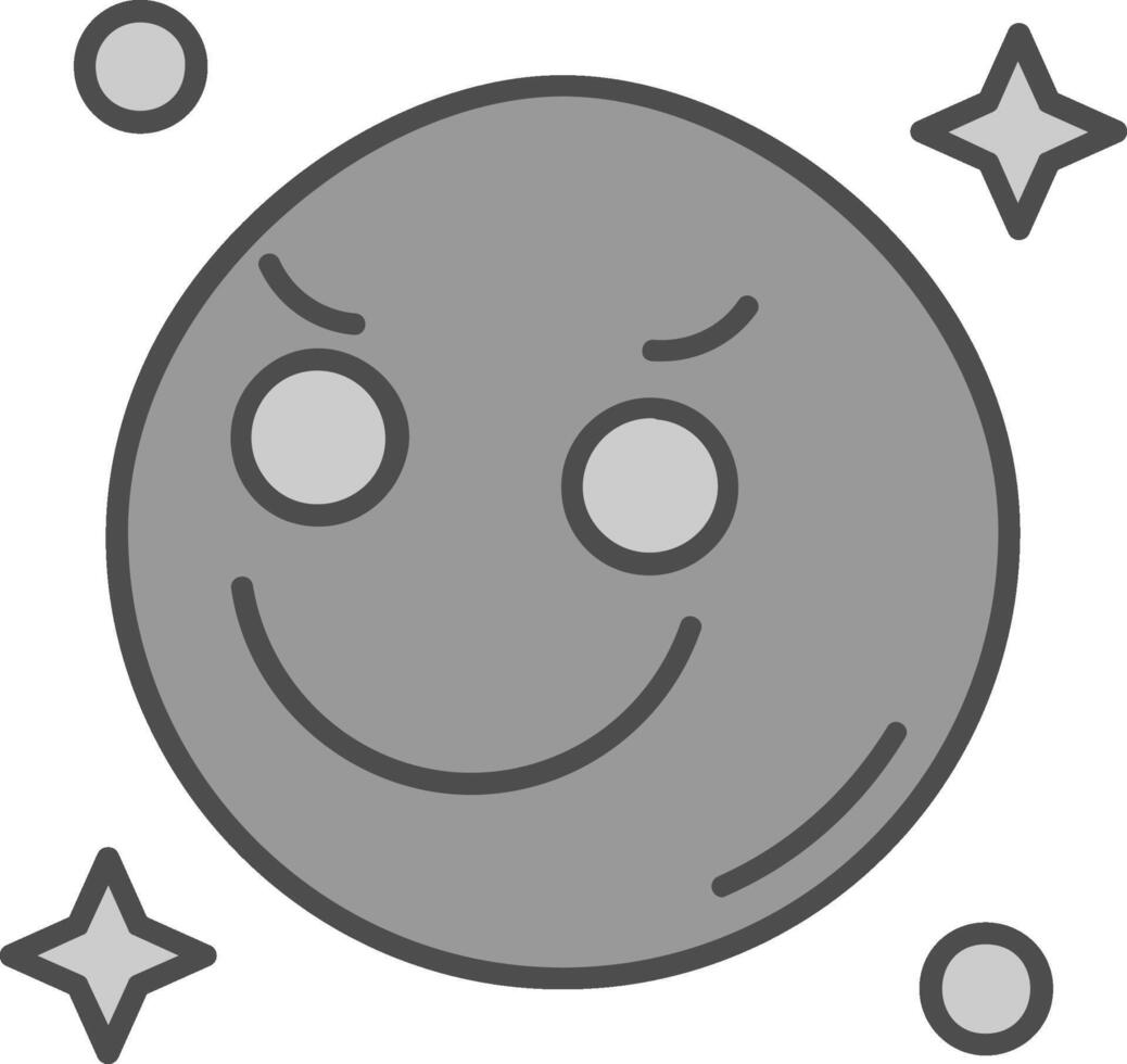 Envy Line Filled Greyscale Icon vector