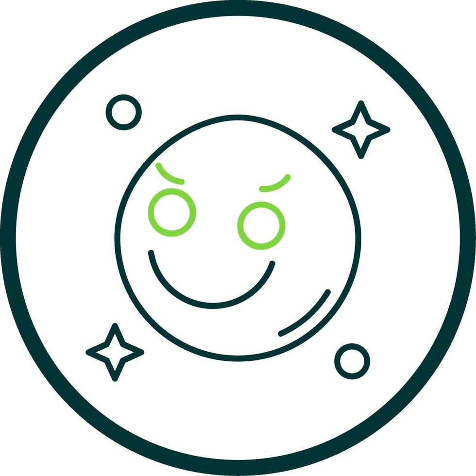 Envy Line Circle Icon vector