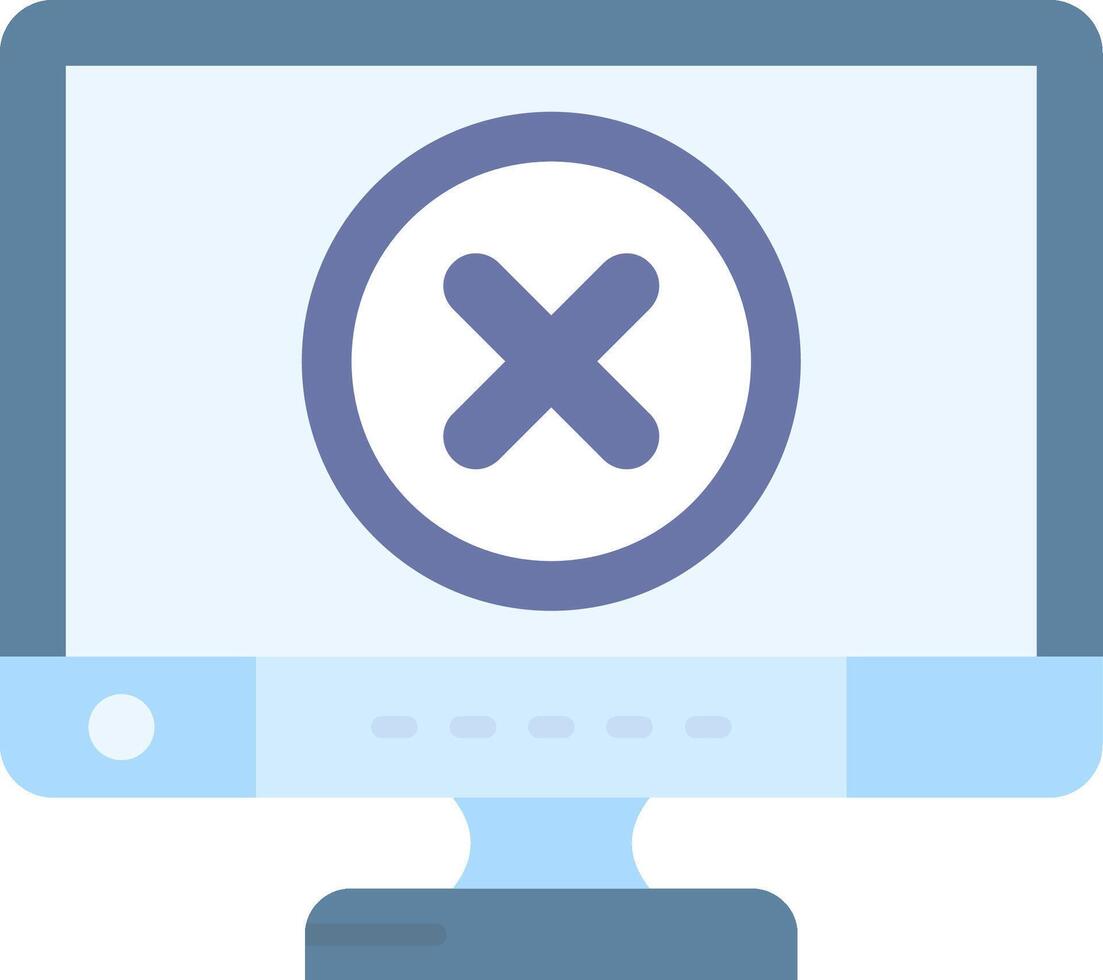 Cancel Flat Light Icon vector