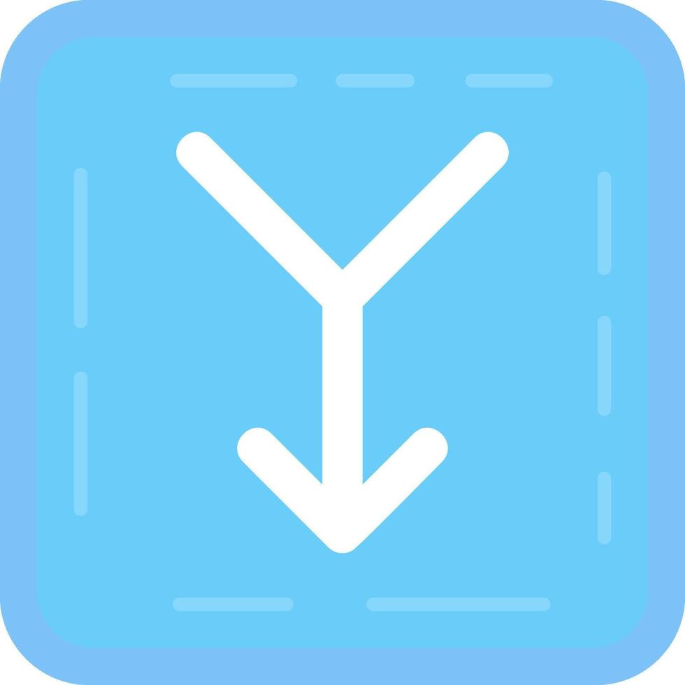 Merge Flat Light Icon vector