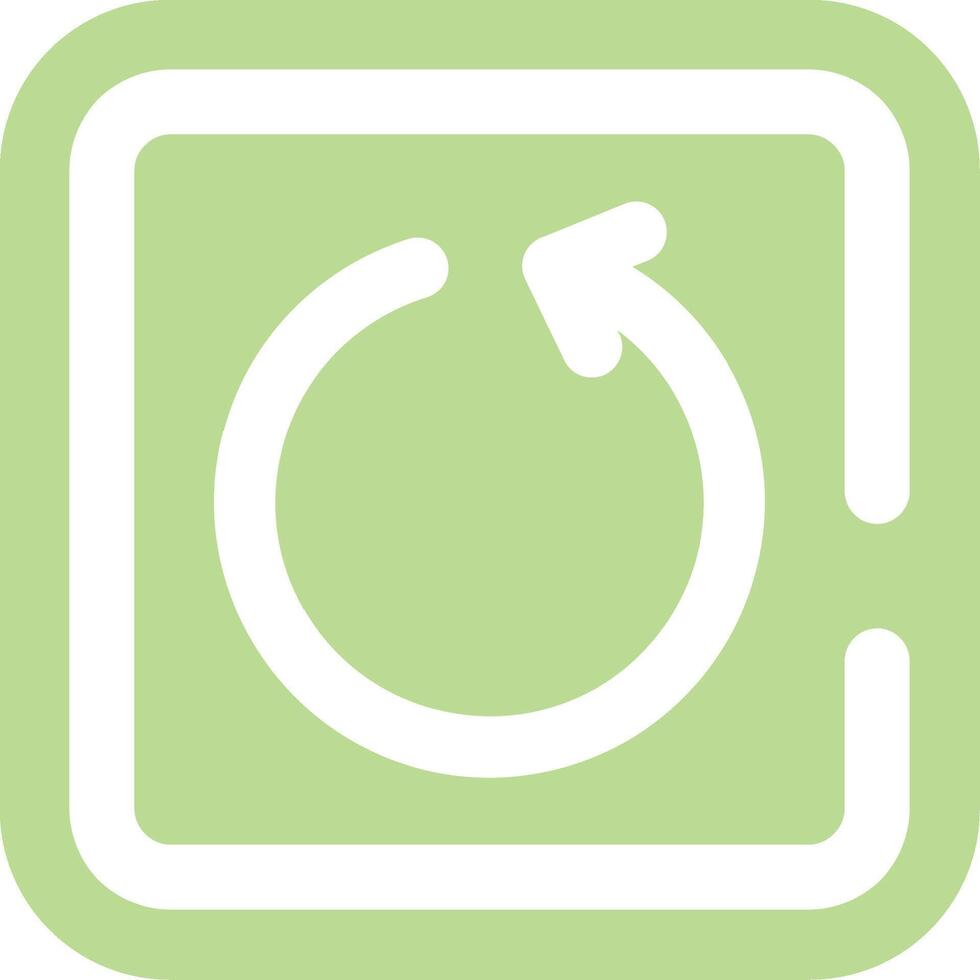 Undo Flat Light Icon vector